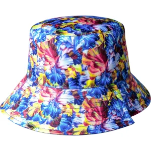 Kangol - Floral Rev Bucket Hat - Starry-Blue